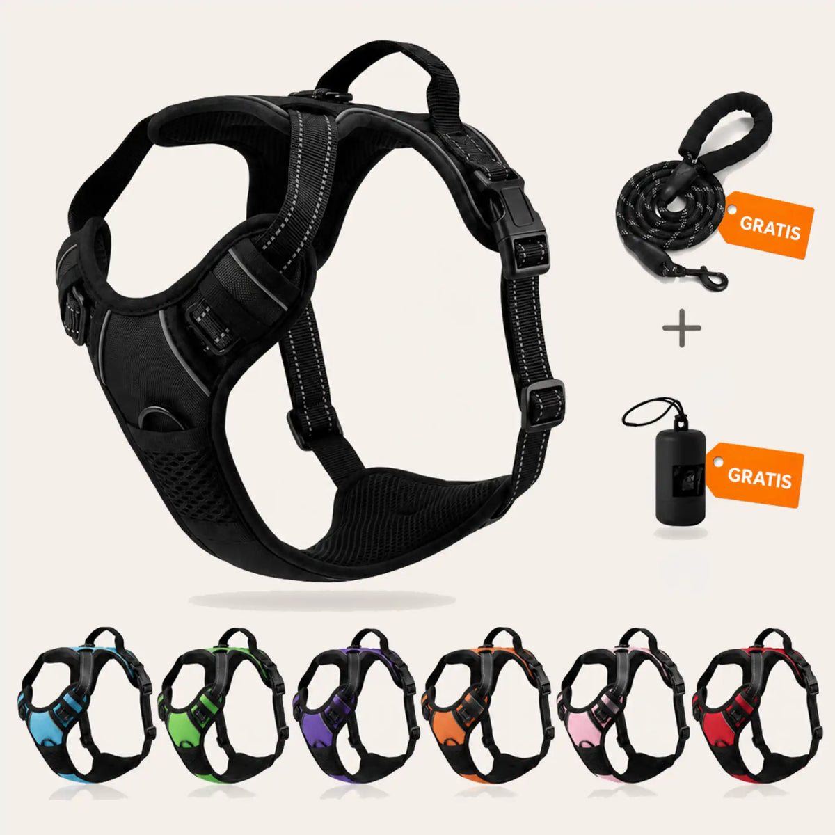 Harnais anti-traction chien