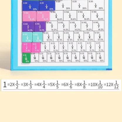 Livre de Fractions Magnétique Montessori - FractionGame™