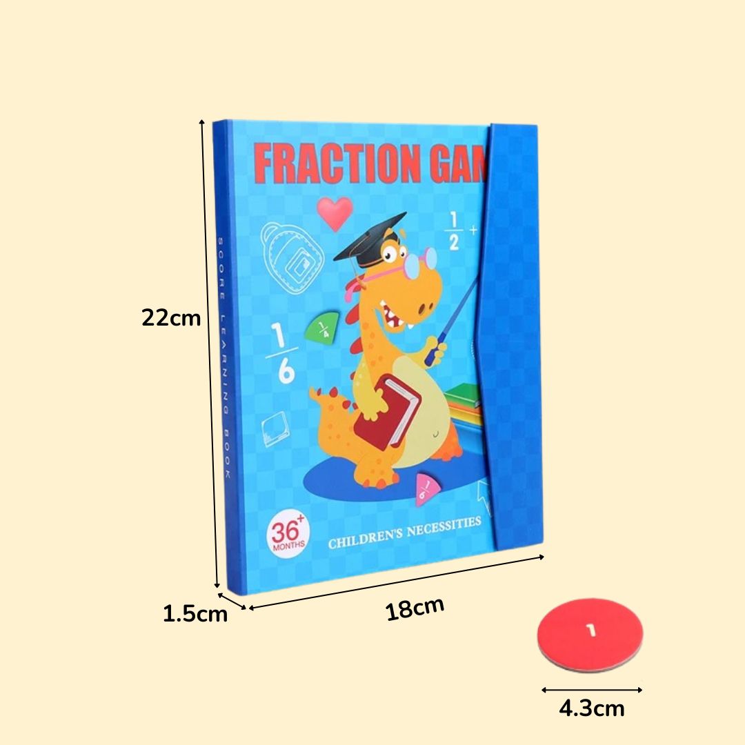 Livre de Fractions Magnétique Montessori - FractionGame™