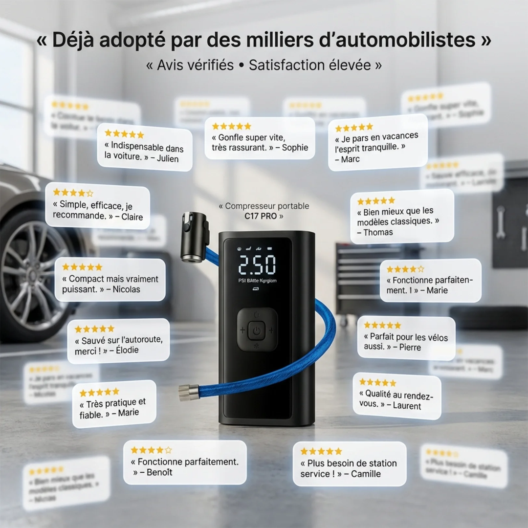 Compresseur d'Air Portable Rechargeable