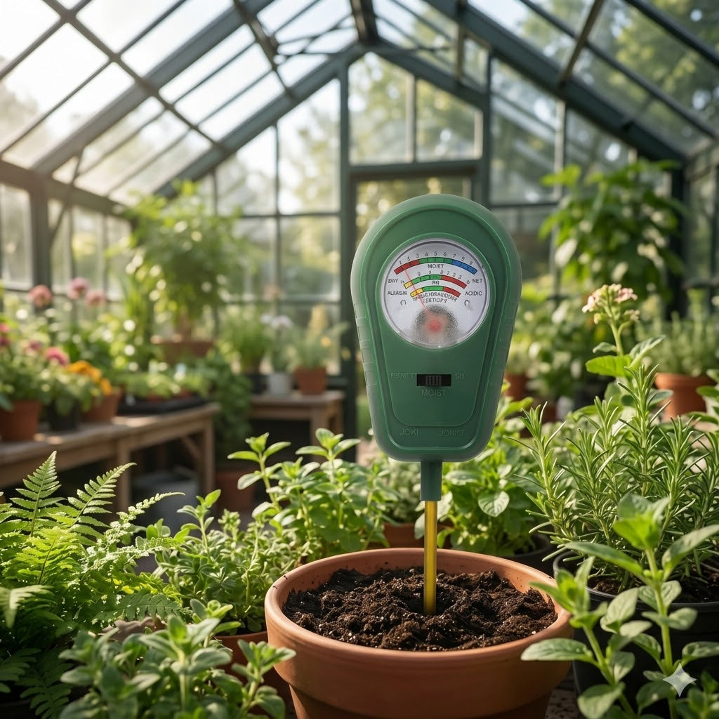 Testeur de sol 3-en-1 pour plantes