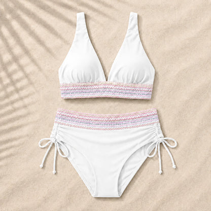 Bikini mit hoher Taille für einen flachen Bauch