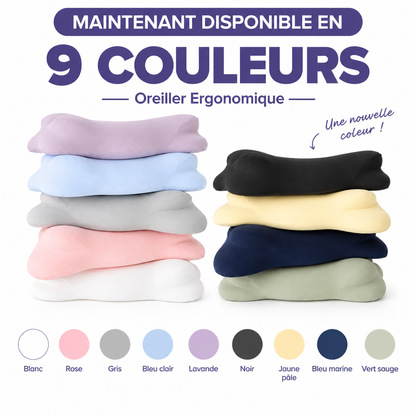 Oreiller Ergonomique à Zones de Soutien