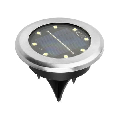 Lampe solaire extérieure LED en acier