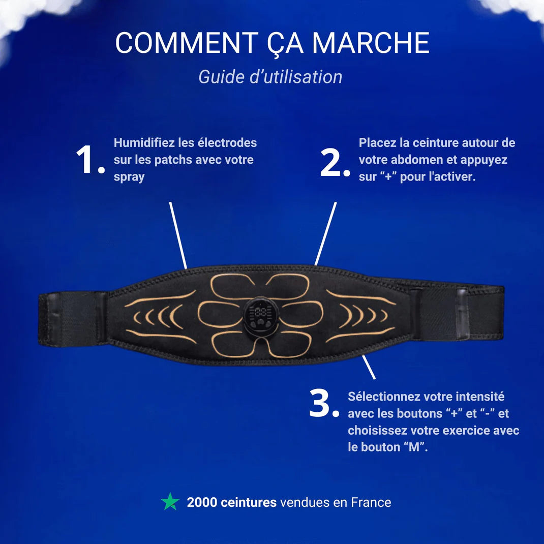 Ceinture Électrostimulation pour Abdominaux