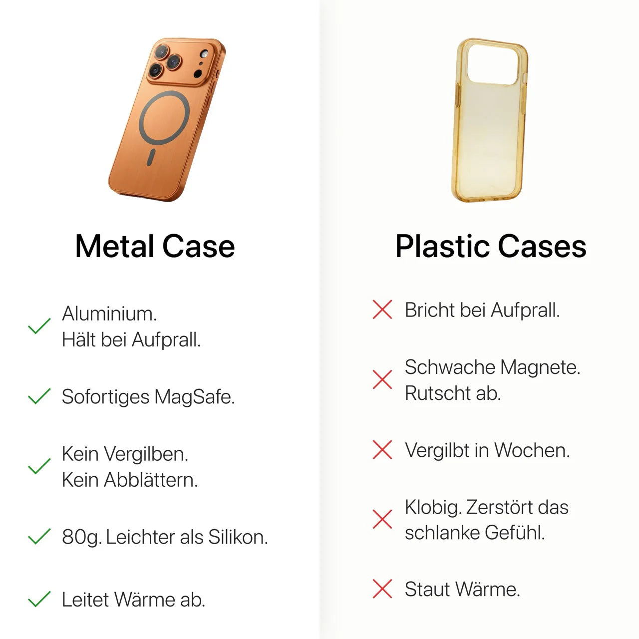 Coque métallique iPhone avec protection caméra