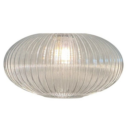 Lampadaire décoratif en verre texturé