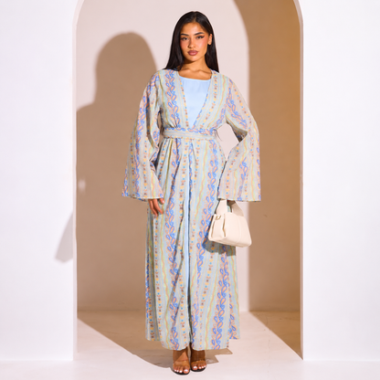 Elegantes Set aus Abaya und Kimono