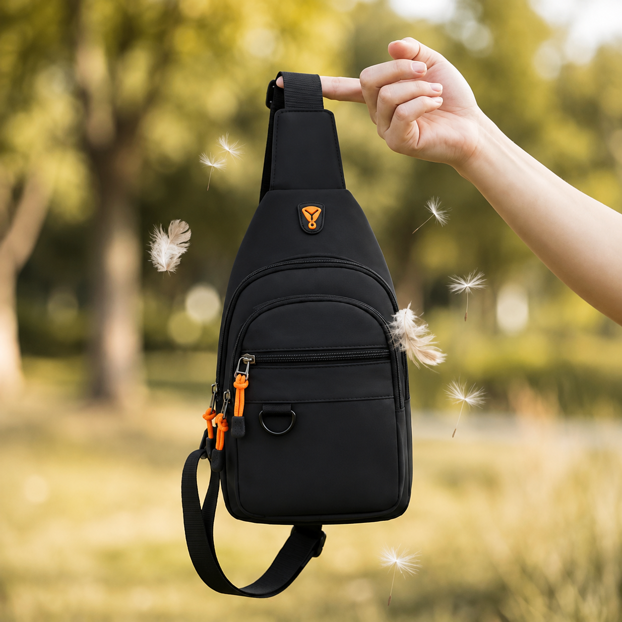 Kompakt-Schultertasche mit Diebstahlsicherung
