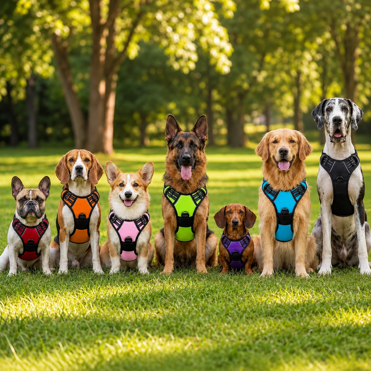 Harnais anti-traction chien