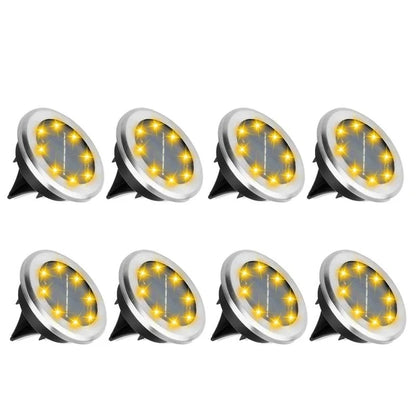 Lampe solaire extérieure LED en acier
