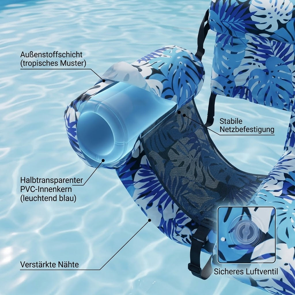 Schwimmendes Sofa für Pool und See