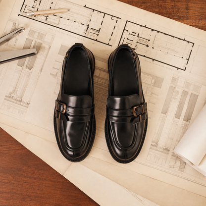 Mocassins Élégants en Cuir Noir
