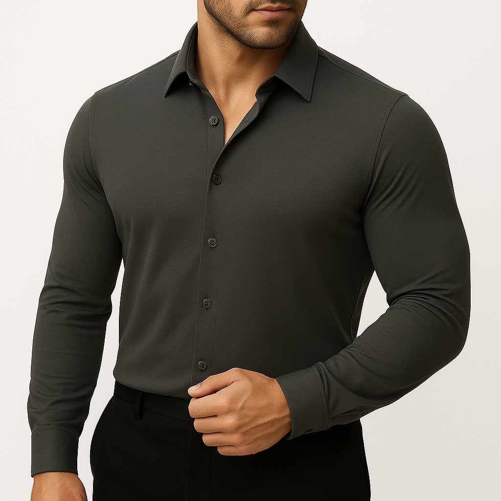 Elastisches Slim Fit Hemd für Herren