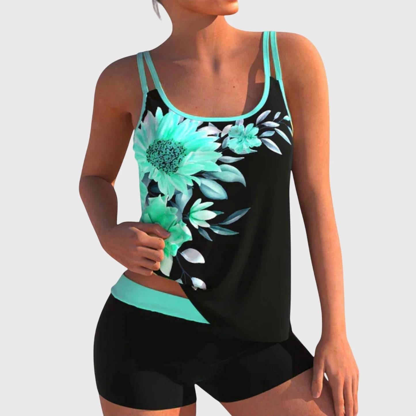 Maillot de bain femme élégant à motifs colorés