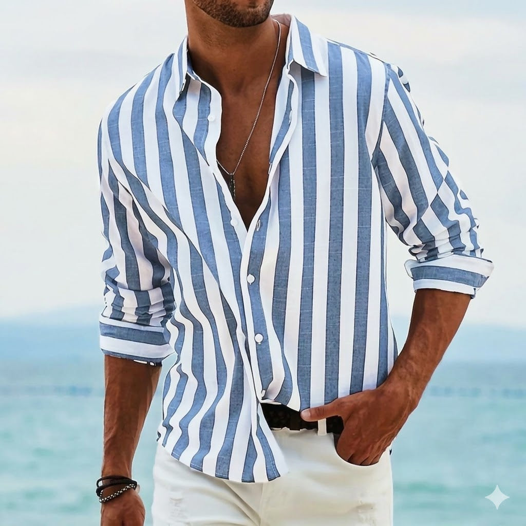 Chemise Rayée Homme Légère