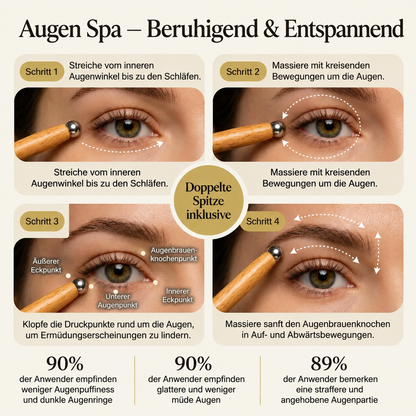 Set aus Gesichtsbürste und Augenmassagegerät