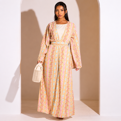 Elegantes Set aus Abaya und Kimono