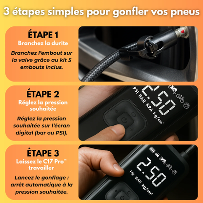 Compresseur d'Air Portable Rechargeable