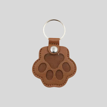 Porte-clés en cuir – Forme de patte pour les amis des animaux