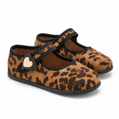 Barefoot-Ballerinas mit Leopardenmuster für Kinder
