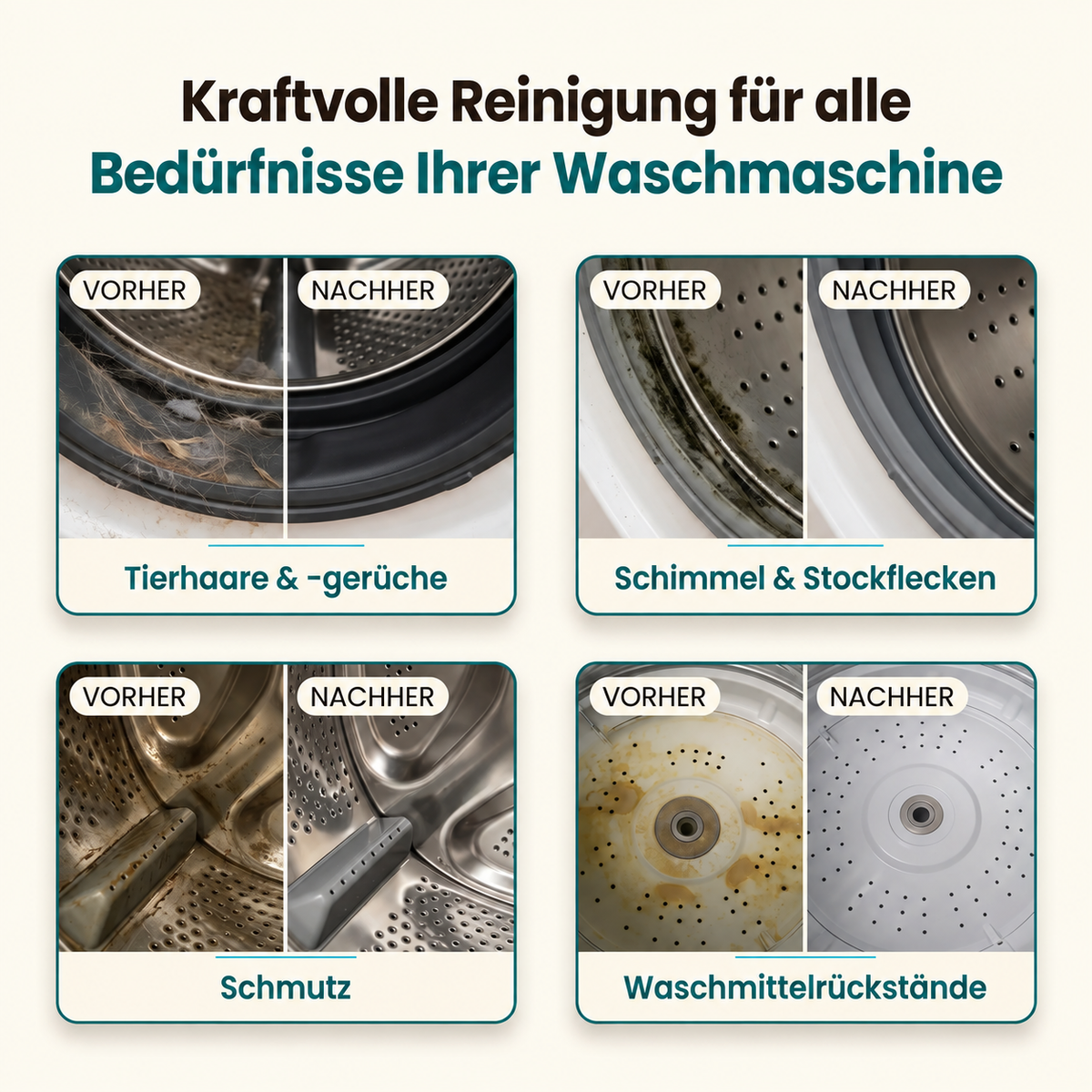 Wirksamer Waschmaschinenreiniger