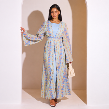 Elegantes Set aus Abaya und Kimono