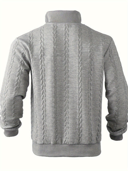 Rafael – Vintage Herrenpullover mit Reißverschluss