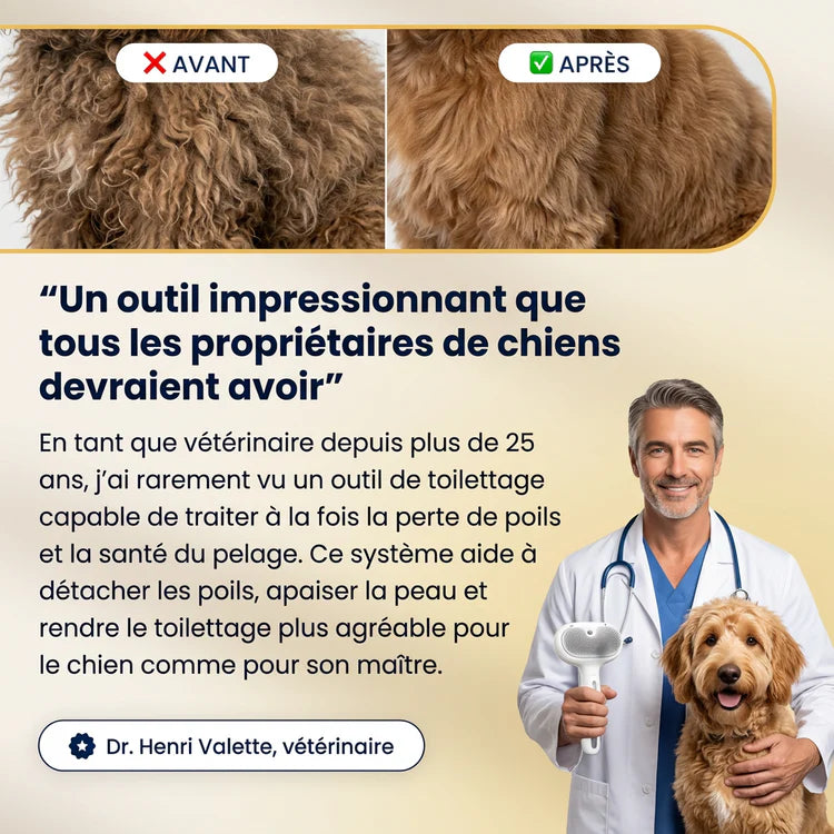 Sprühbürste zur Fellpflege für Hunde und Katzen