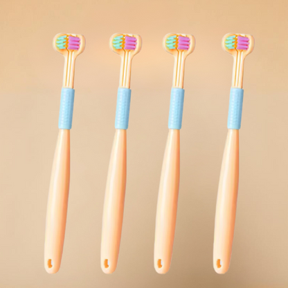 (4 Stück) TripleBrush für Kinder 1-14 Jahre