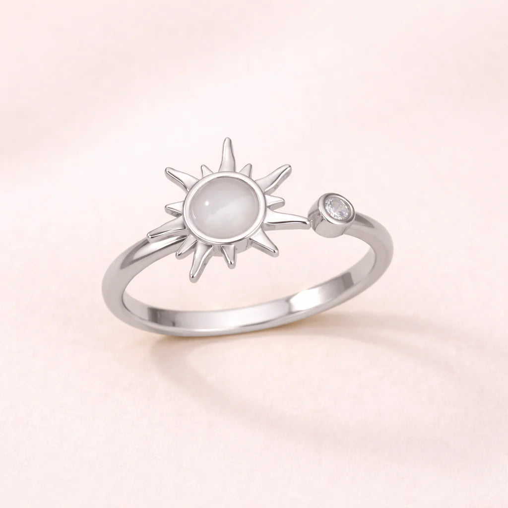 Anti-Stress-Ring mit Sonnenmotiv
