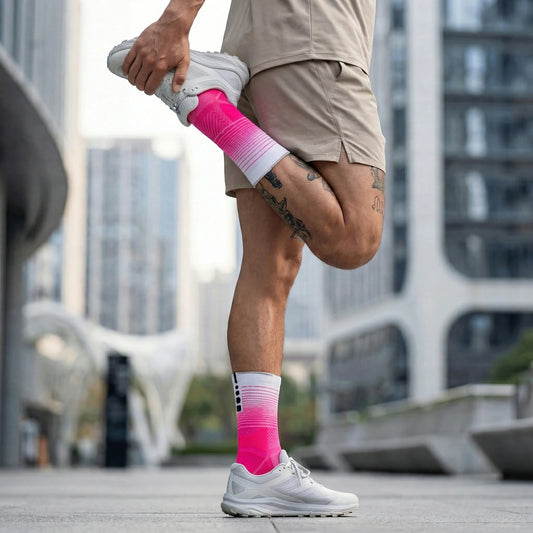 Chaussettes de sport respirantes et compressives pour entraînements