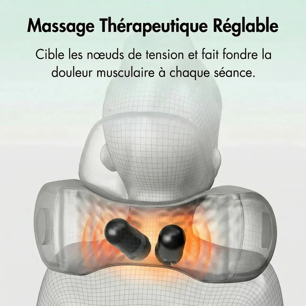 Coussin cervical chauffant de massage