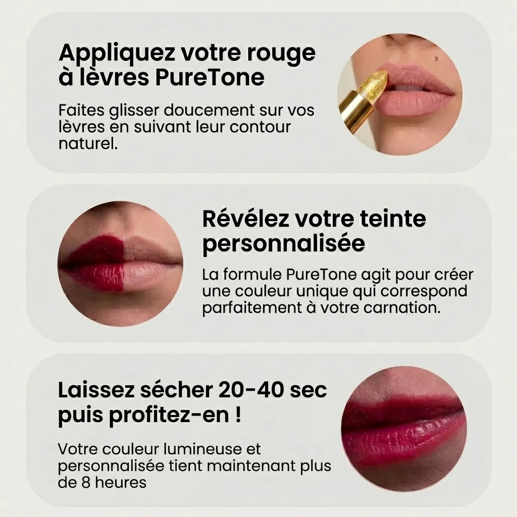 Rouge à lèvres adaptatif au pH – Puretone