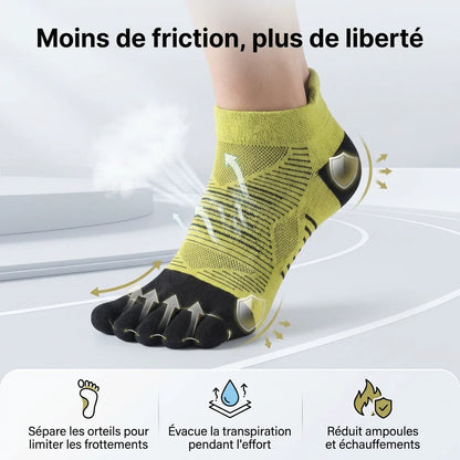 Reibungsfreie Laufsocken für langen Laufkomfort