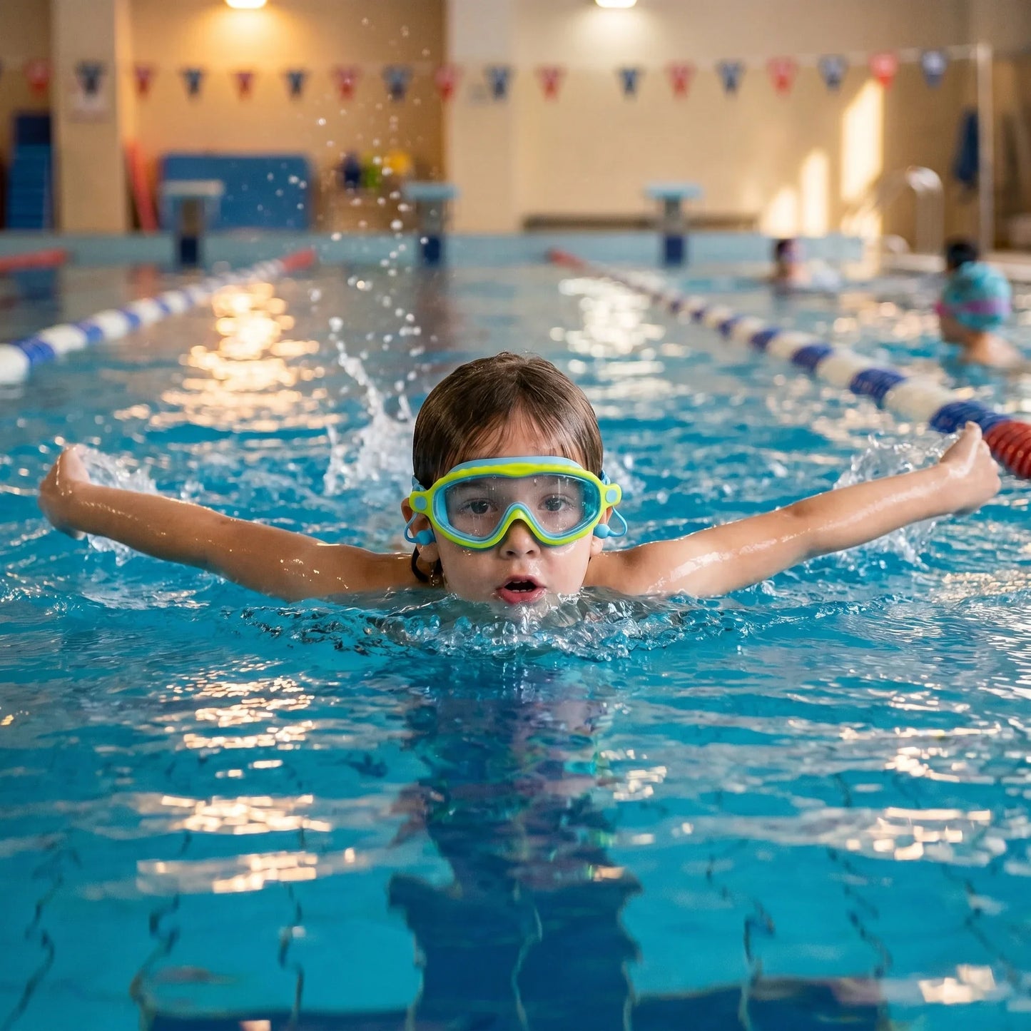 Lunettes de natation enfant anti-fuite et confort