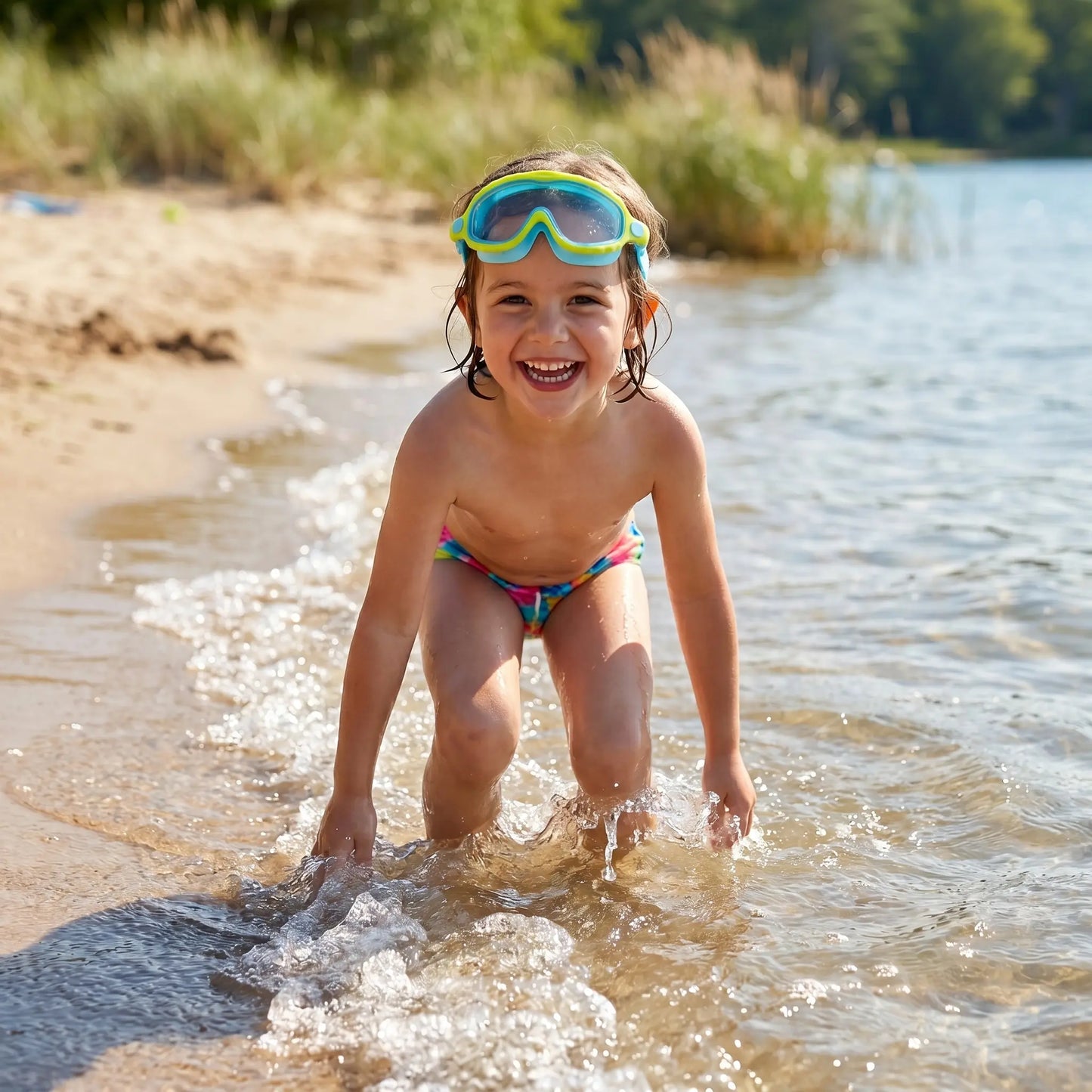 Lunettes de natation enfant anti-fuite et confort