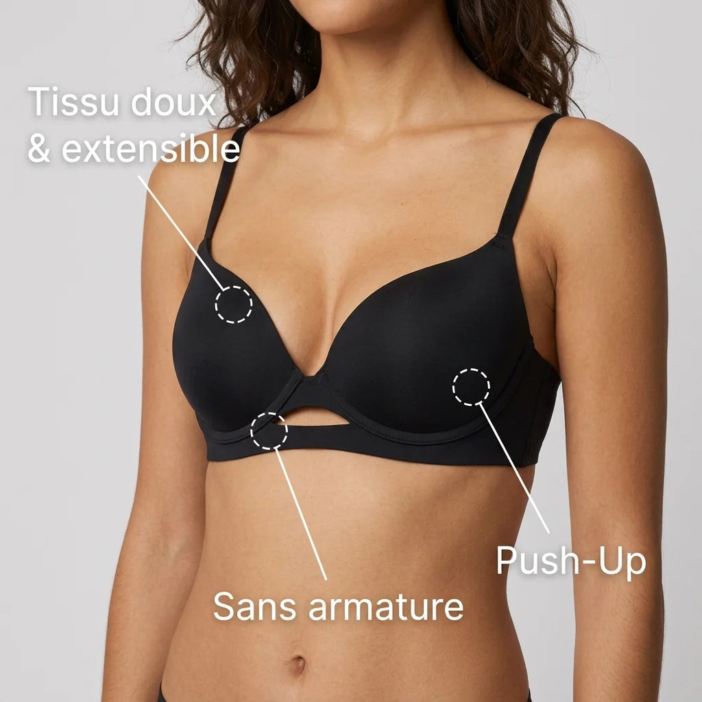 Soutien-gorge léger pour petites poitrines AA à C