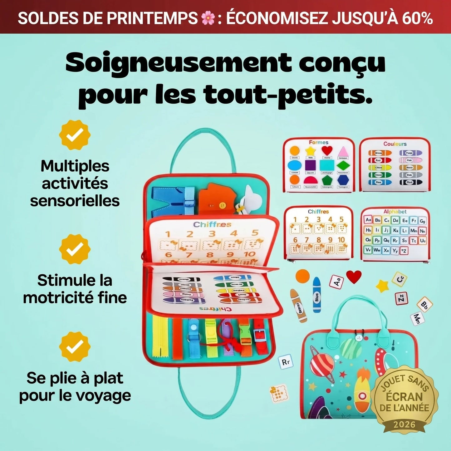 Busy Board sensoriel enfant