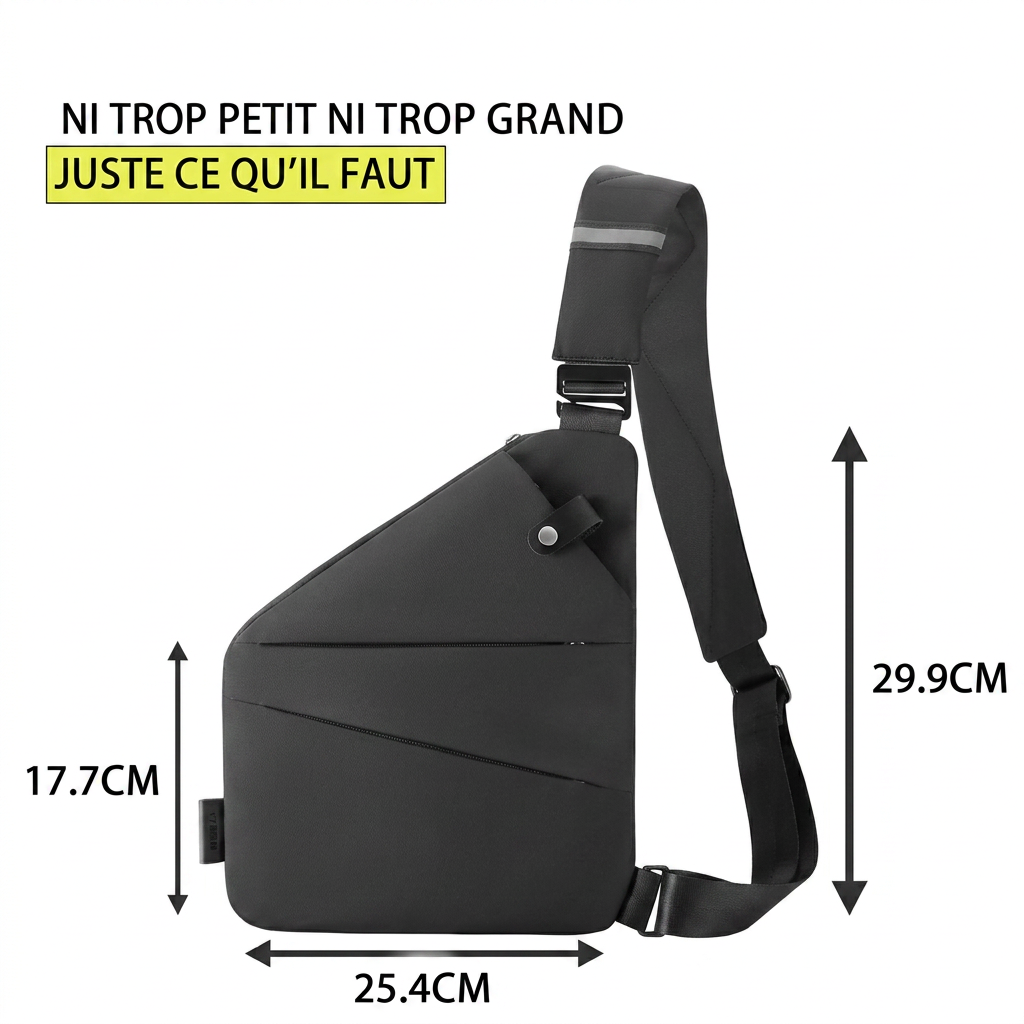 Ergonomische Diebstahlschutz-Tasche