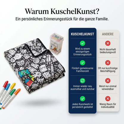 Kreatives Malbuch mit Filzstiften