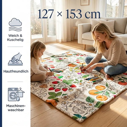 Kreatives Malbuch mit Filzstiften