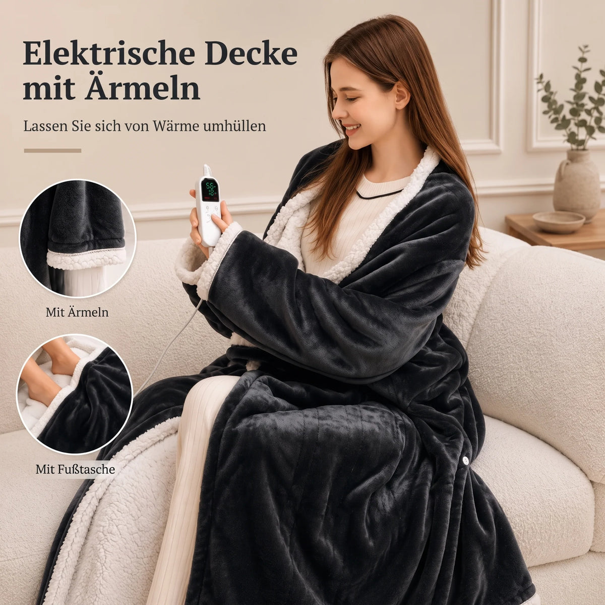 Weiche und bequeme Heizdecke