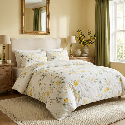 Parure de lit en coton Citronnier