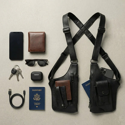 Sac de poitrine discret homme