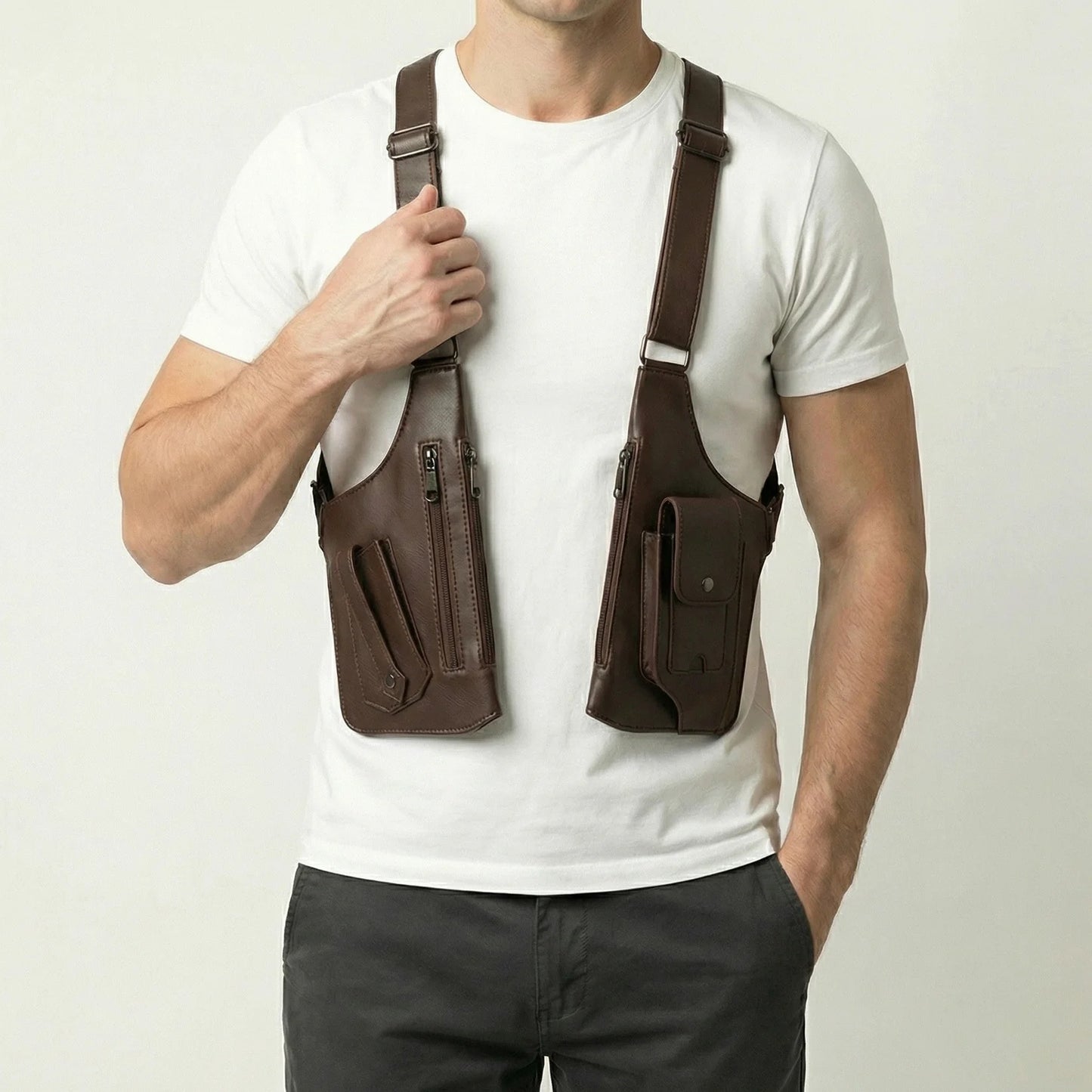 Sac de poitrine discret homme