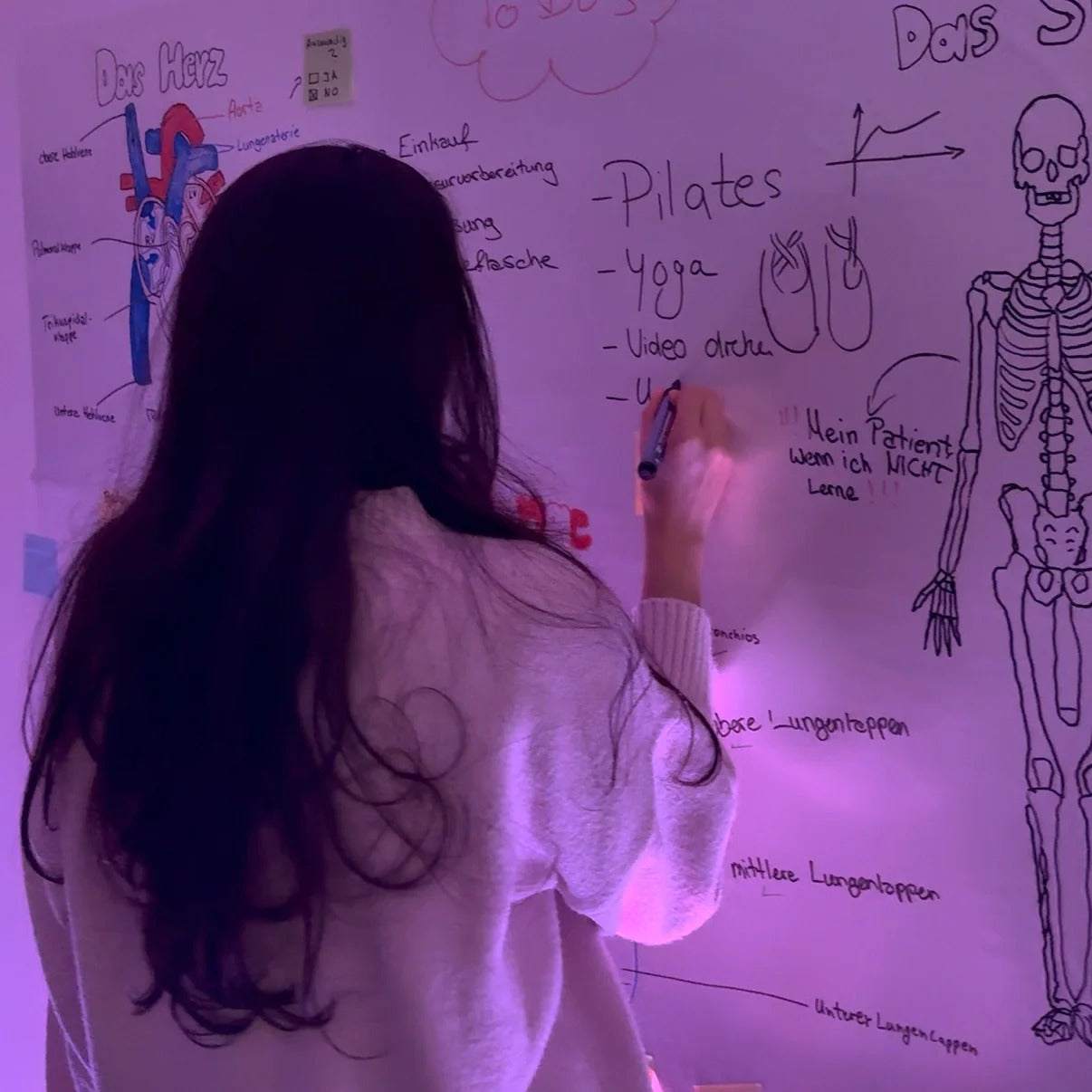 Abwischbare Klebefolie für Whiteboards