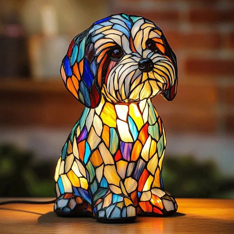 Lampe décorative en forme de chien