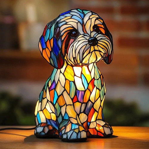 Lampe décorative en forme de chien