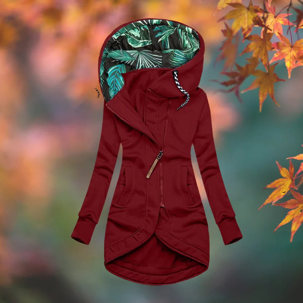 Veste chaude à capuche femme